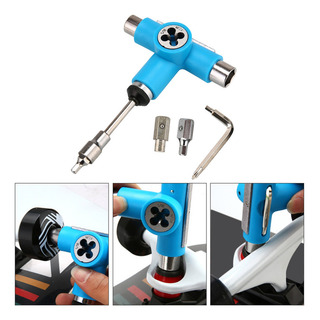 Skate Tool Patineta Cuádruple T Kit De Herramientas Múltiple Skate Tool Patineta Cuádruple T Kit De Herramientas Múltiple