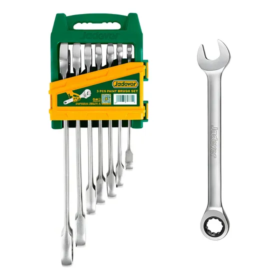 Kit Juego 7 Llaves Cricket Set Herramientas Jadever Color Gris