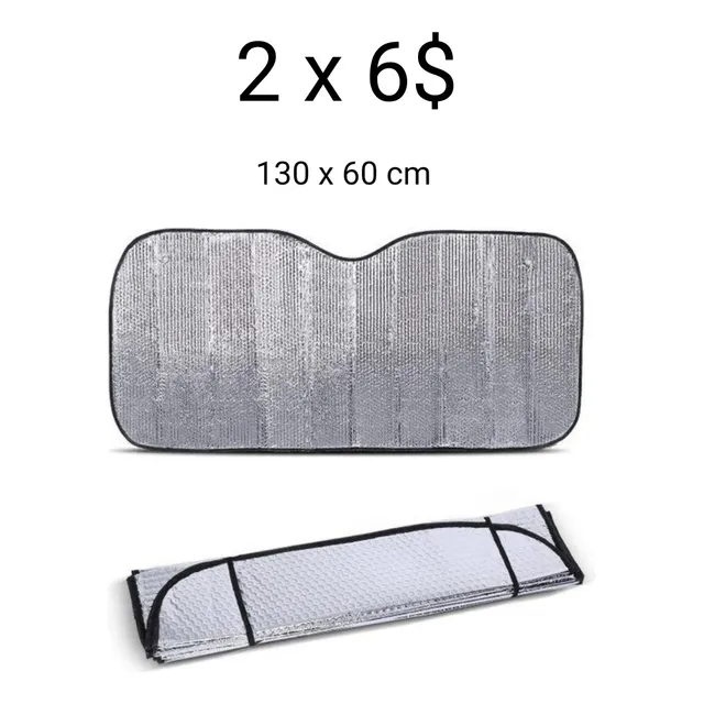 Tapasol Para Carros Doble Lado Aluminizado 130x60cm
