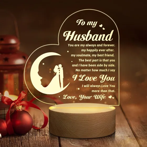 Para Marido Luz Nocturna Mi Cumpleaño Esposo  I Love You