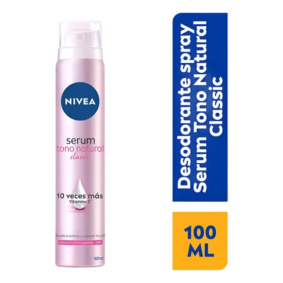 Desodorante Nivea Sérum Aclarado Spray X 100 Ml