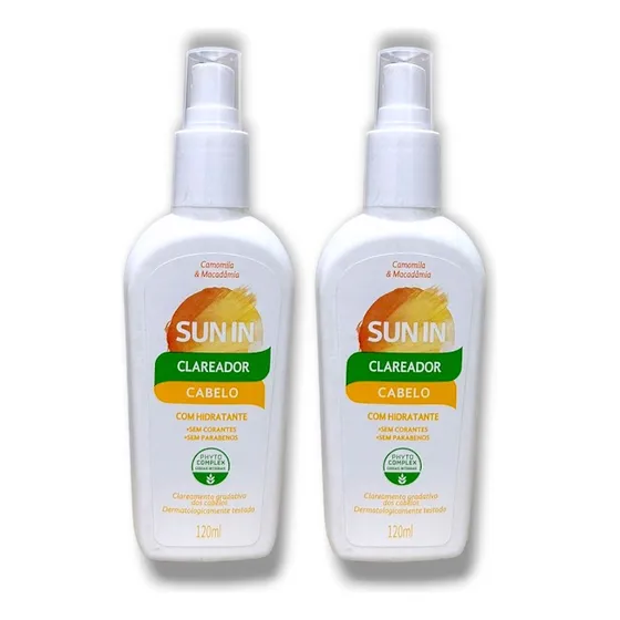 Phytoervas Sun In Clareador De Cabelos 120ml - 2 Unidades