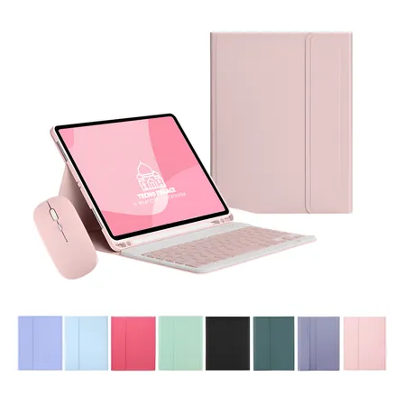 Funda Con Teclado + Mouse Para Xiaomi Tab Todos Los Modelos