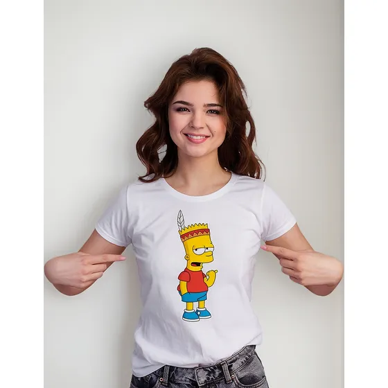 Playera Dama Rs Los Simpson Bart Apache P16