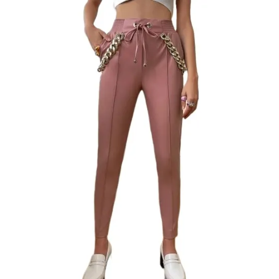 Pantalon Dama Cuerina Pu Talla S Shein 