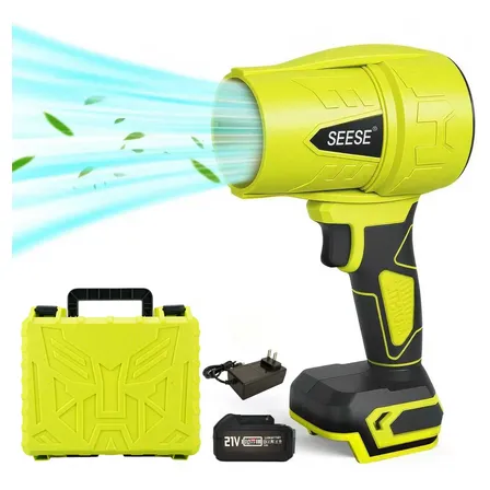 Seese Soplador De Aire Inalámbrico 21v Para Hojas Jardín Verde