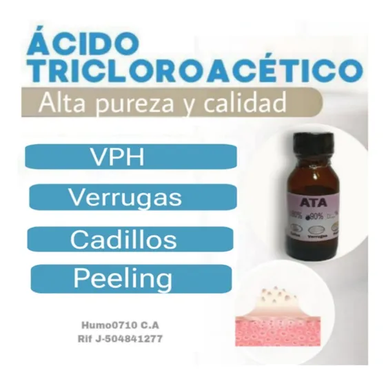 Acido Tricloroacetico Elimina Cadills Verrugas Vph Hongo