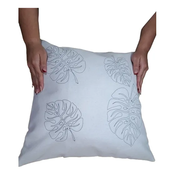 Funda De Cojin Lona Muisca Listo Para Bordar Sublimar Pintar