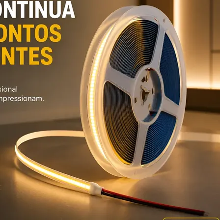 Fita Led 20w/m Cob Ligação Direta - 10m 320leds/m