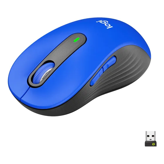Mouse Inalámbrico Silent Click Logitech M650 L, Azul