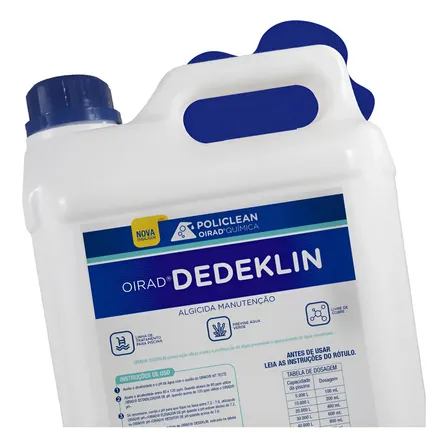 Dedeklin Algicida de Manutenção De Alto Rendimento Agua Verde Galão 5 Litros