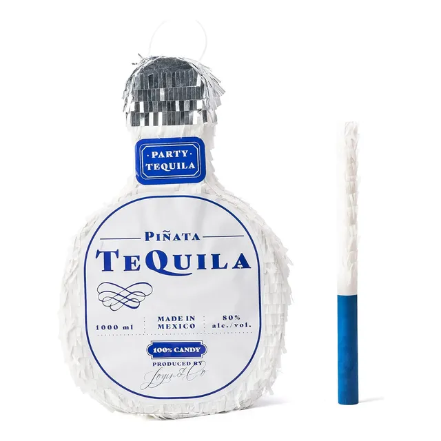 Piñata Botella Tequila Para Fiestas Adultos Medidas 25cm X 4