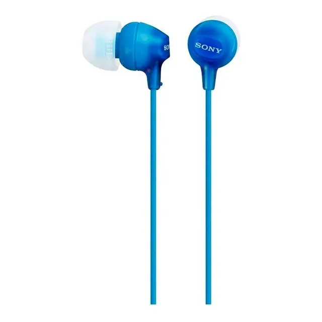 Sony Audífonos Interno Ligeros Mdr-ex15 Negro Color Azul