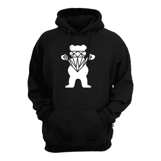 Blusa Moletom Urso Grizzly Skate Freestyle Diamond Canguru