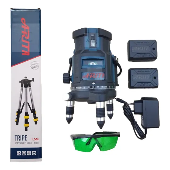 Nível Laser Verde P Área Externa  Interna Duas Bateria+tripé