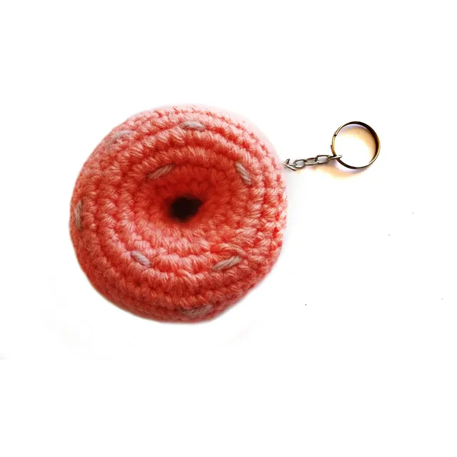 Llavero Peluche Dona Amigurumi Tejida A Crochet