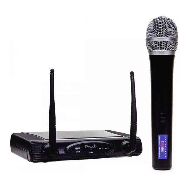 Microfono Inalambrico Profesional Prodb Uhf Wr-9d Directo
