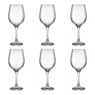 Conjunto De Taças De Vidro Para Vinho/ Ăgua 490 Ml 6 Peças Conjunto De Taças De Vidro Para Vinho/ Ăgua 490 Ml 6 Peças