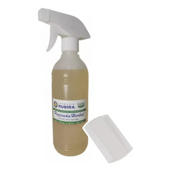 Loción Natural Piojicida Pediculicida 1/2 Lt + Peine Fino