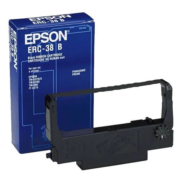 Cartucho De Cinta Epson Original Erc-38b Color Negro 1 Pieza
