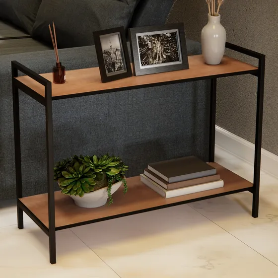 Mesa Lateral Apoio Sofá Aparador Decoração Sala Industrial
