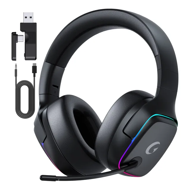 Auriculares Inalámbricos Captain 780 Para Juegos 2,4 Ghz Negro