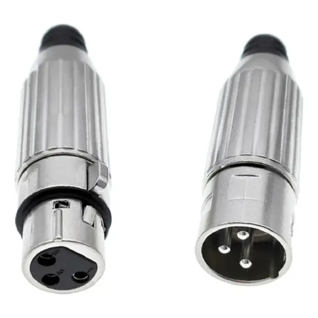 10 Conector Metalico Compatible Con Switchcraft Xlr Dmx Can