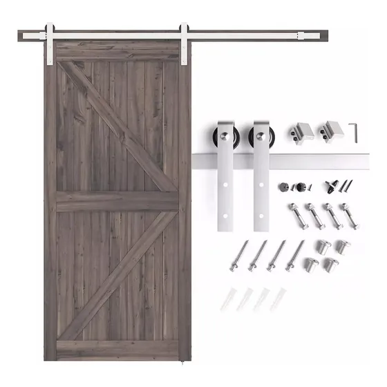 Kit Riel Corredera Granero 1.5mt Para Colgar 1 Puerta