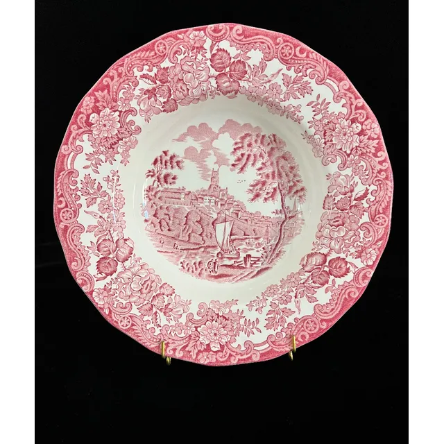 Plato Hondo Loza Palissy England Avon Scenes Rosa C1960