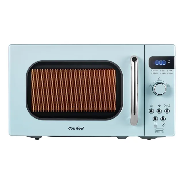 Horno De Microondas Pequeño Retro Retro Con Tamaño Compacto,