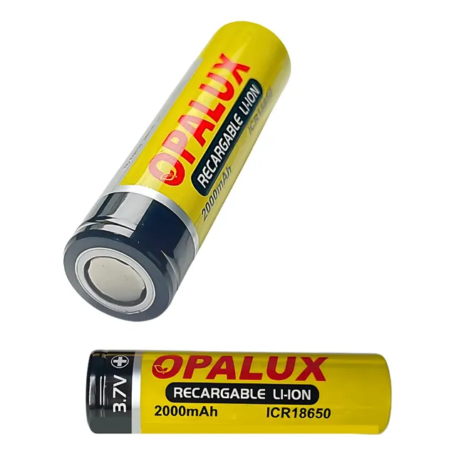 Bateria Recargable Litio  2000mah Icr18650 Opalux 3.7voltios