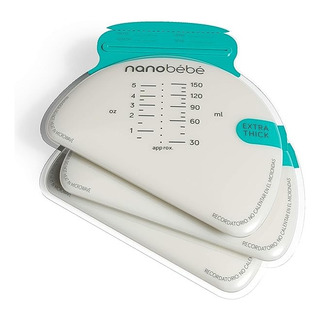 Bolsas Para Leche Materna 100 Piezas Nanobébé 150 Ml Bolsas Para Leche Materna 100 Piezas Nanobébé 150 Ml