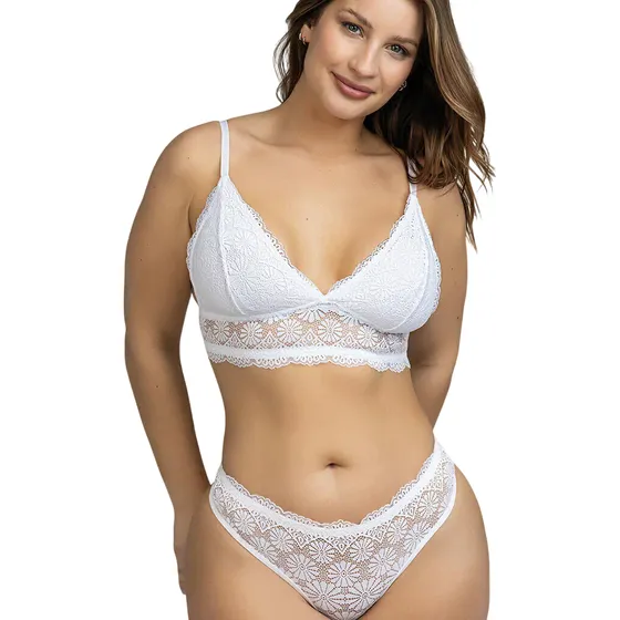 Conjunto Puntilla Corpiño Y Bombacha Yewel 6050