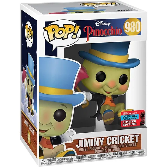 Funko Pop Jiminy Cricket Pepe Grillo Exclusivo Fall Conv