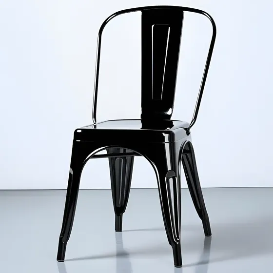 Silla De Comedor Tolix Metal Negra Living Comedor | Cuotas sin interés