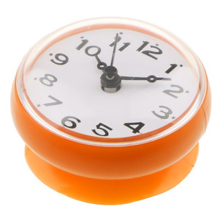 Mini Reloj De Ventosa De Silicona A Prueba De Agua Naranja Mini Reloj De Ventosa De Silicona A Prueba De Agua Naranja