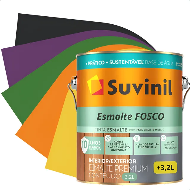 Tinta Esmalte Fosco Suvinil Cores Intensas Lata 3,2 Litros