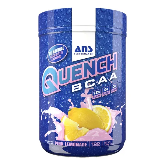 Quench Bcaa 100 Serv. Bcaa Ans Aminoacidos - Fisica Sabor Pink Lemonade