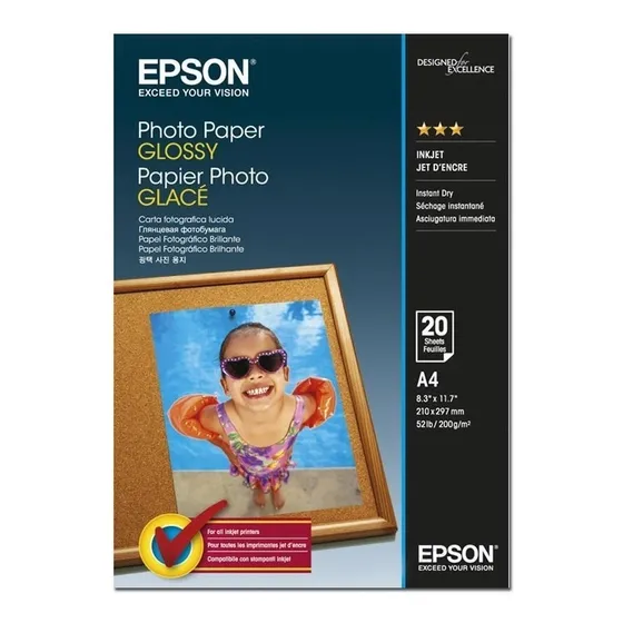 Papel Especial Jato De Tinta Epson S041140 A4 Photo Paper