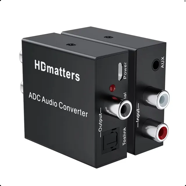 Conversor Audio Analógico Para Digital 3.5mm Toslink Coaxial