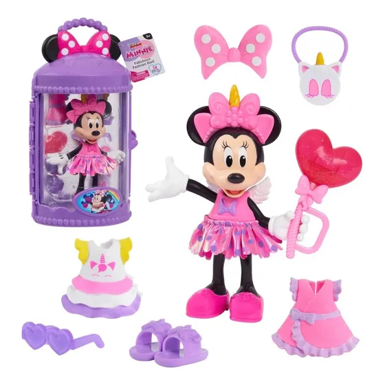 Muñeca Minnie Mouse Disney Junior 13 Accesorios 20 Cm