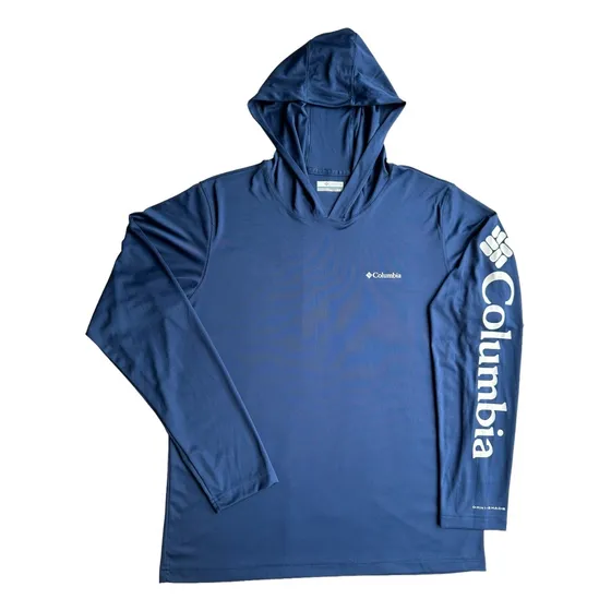 Camiseta Hombre Columbia Talla M P454 Manga Larga Hombre Azu
