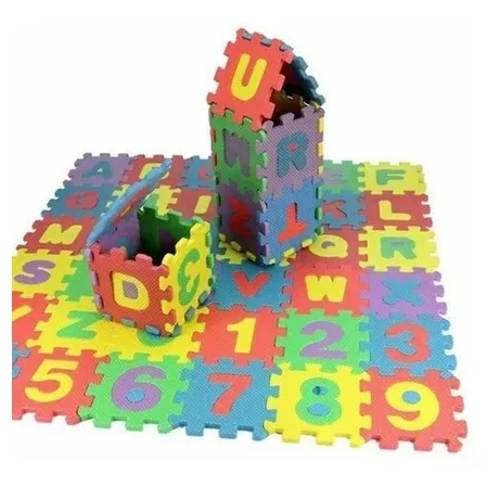 Abecedario 36 Letras Goma Eva Juego Niños 4,5cm