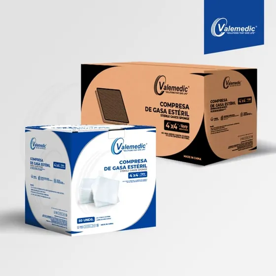 Compresas De Gasas Estériles 4x4 19cmx10cm ( 3 Sobres)