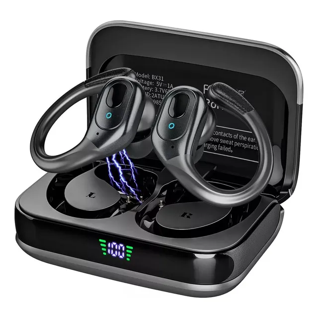 Merttoauriculares Bluetooth Inalámbricos Deportivos 5.3 Con Gancho