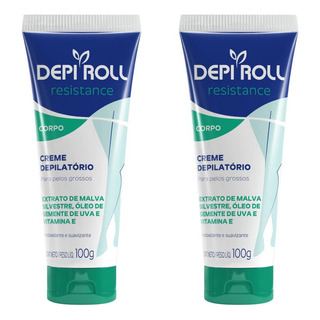 Creme Depilatorio Depiroll 100g Corpo Pelos Grossos - 2un Creme Depilatorio Depiroll 100g Corpo Pelos Grossos - 2un