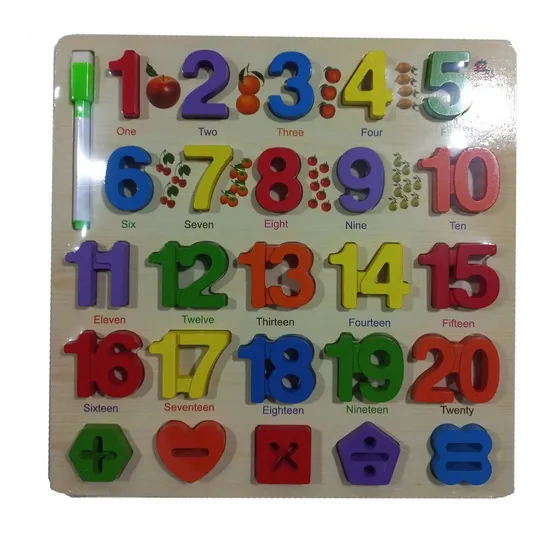 Table Didáctica Para Aprender Los Números Incluye Marcador