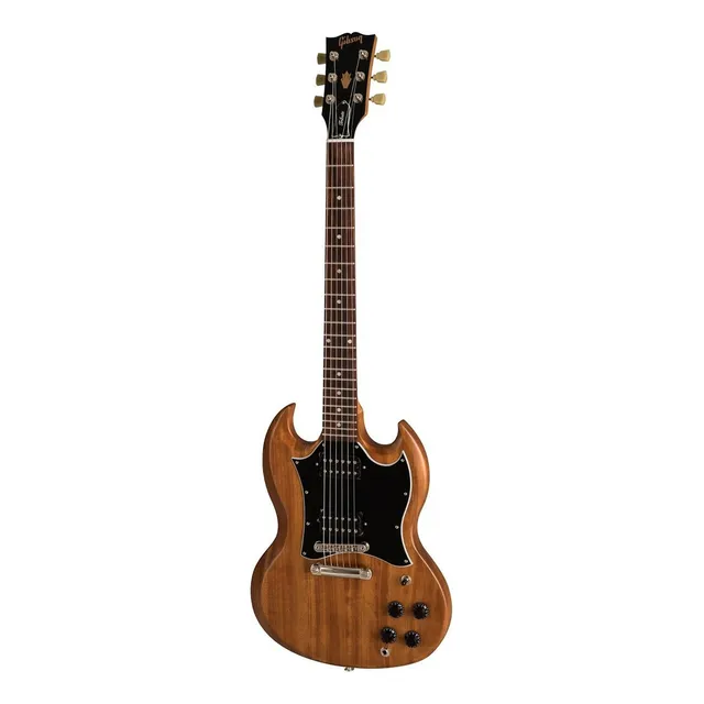 Guitarra eléctrica Gibson Modern Collection SG Tribute de caoba 2018 natural walnut laca nitrocelulosa satinada con diapasón de palo de rosa