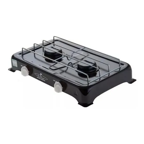 Anafe Cocina 2 Dos Hornallas Enlozado Gas Natural De Pared