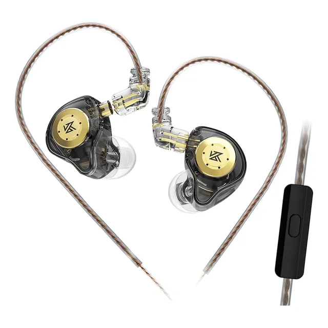 Kz Edx Pro Auriculares De Alta Fidelidad Hifi Con Micrófono Color Negro